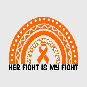 Orange Rainbow Ribbon Transfer