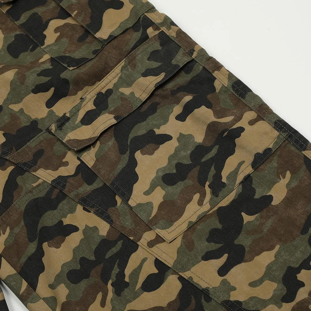Overalls Camouflage Pants Men's European And American Trendy Mountain Outdoor Camouflage Loose Casual Straight Pants Multi-Pocket Pants