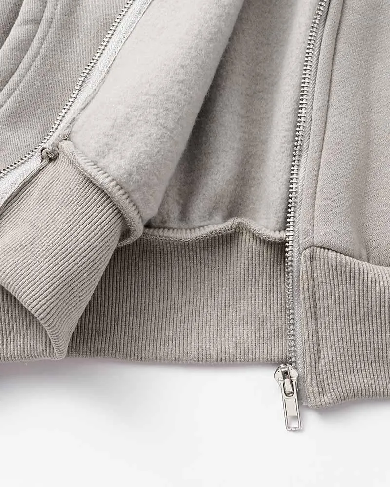 Oversized Zip Up Hoodie