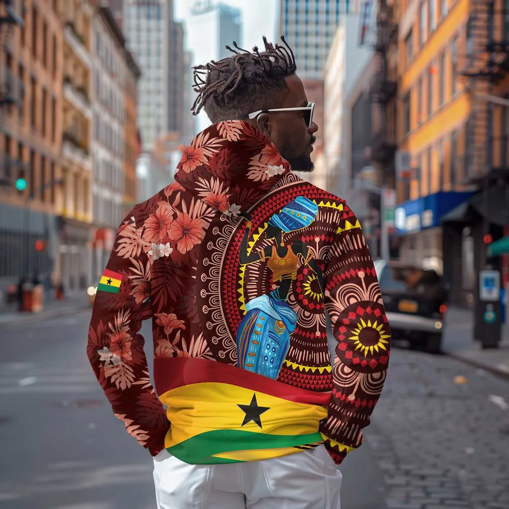 Panafest Hoodie Ghana Tropical African Pattern LT01