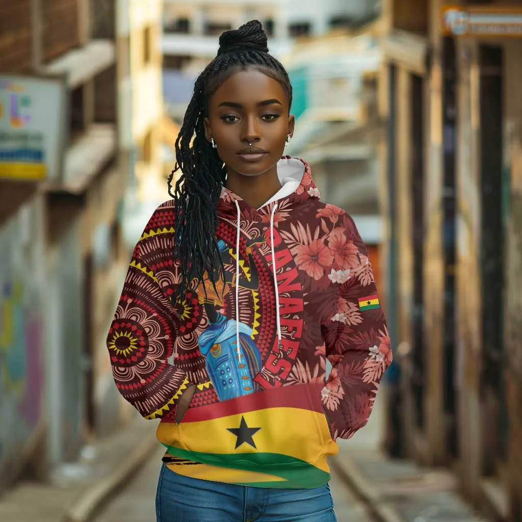 Panafest Hoodie Ghana Tropical African Pattern LT01