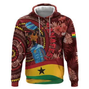 Panafest Hoodie Ghana Tropical African Pattern LT01