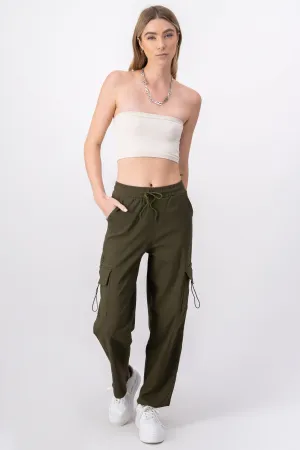 Pants cargo cintura elástica