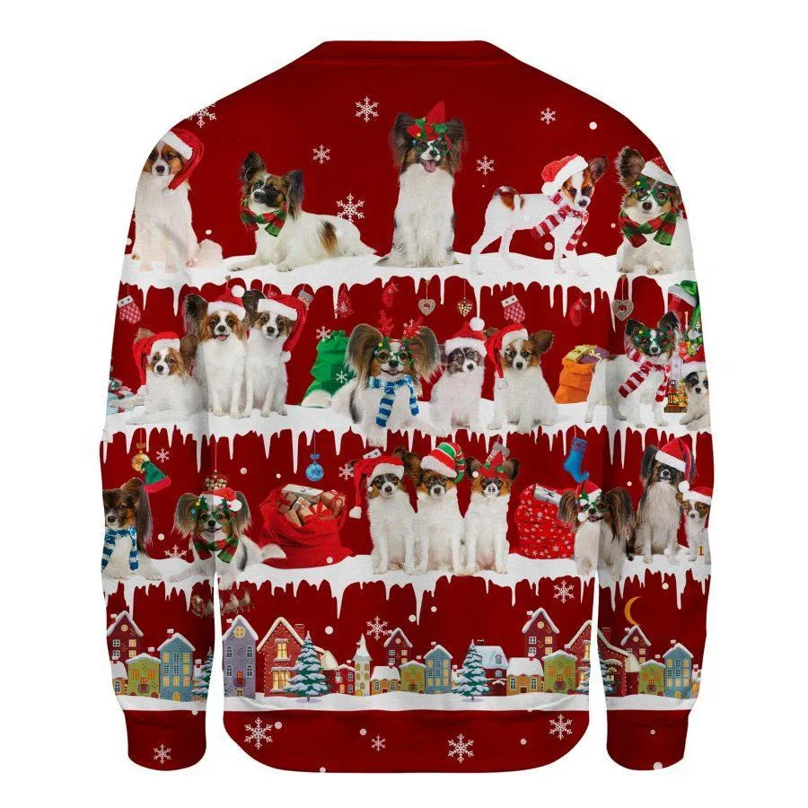 Papillon - Snow Christmas - Premium Sweatshirt