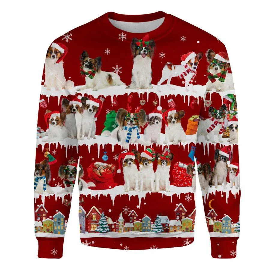 Papillon - Snow Christmas - Premium Sweatshirt