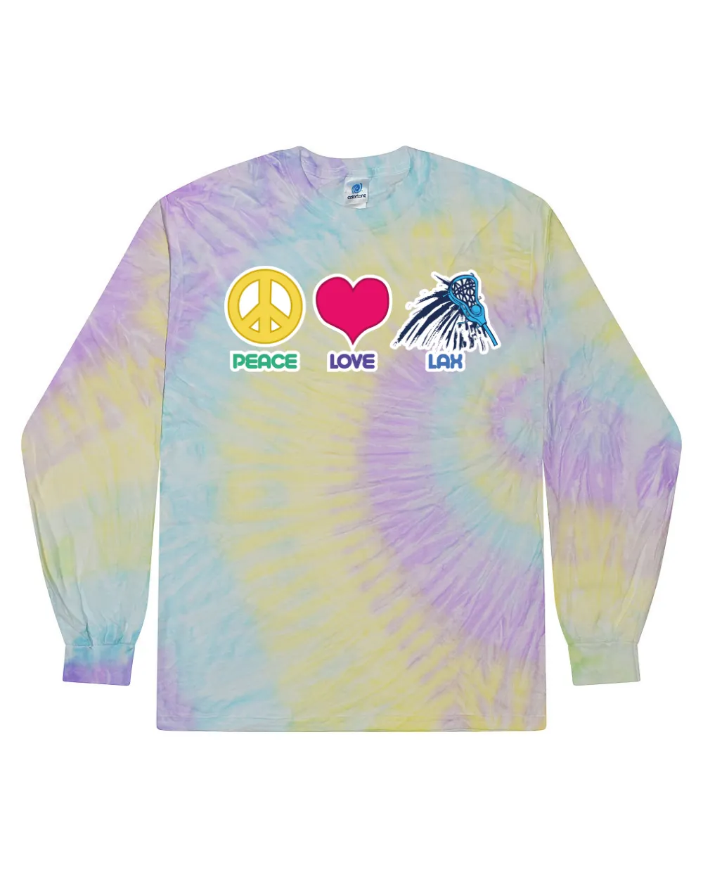 Peace, Love, Lax - Tie Dye Long Sleeve