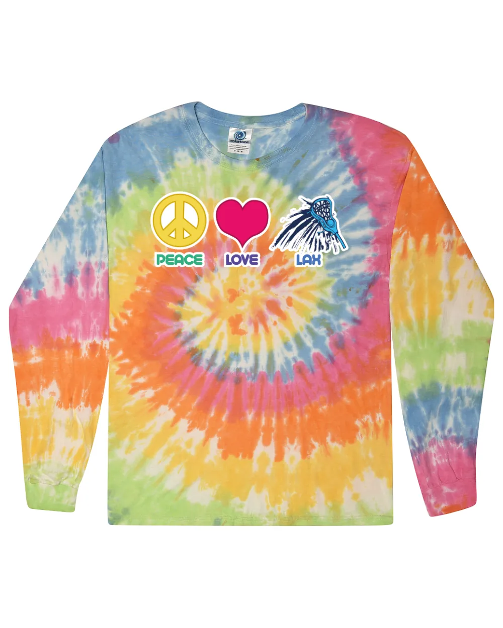 Peace, Love, Lax - Tie Dye Long Sleeve