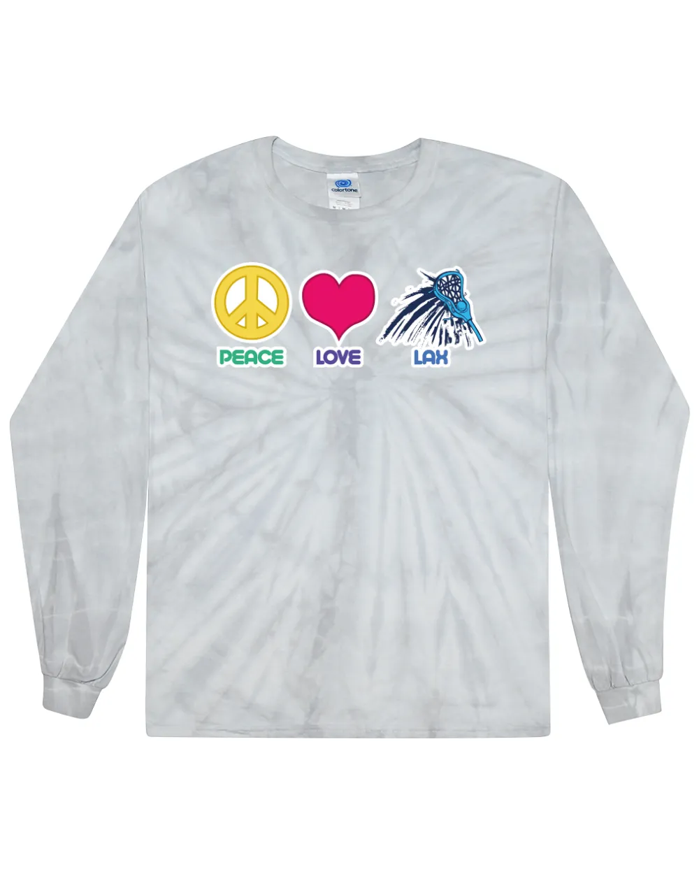 Peace, Love, Lax - Tie Dye Long Sleeve