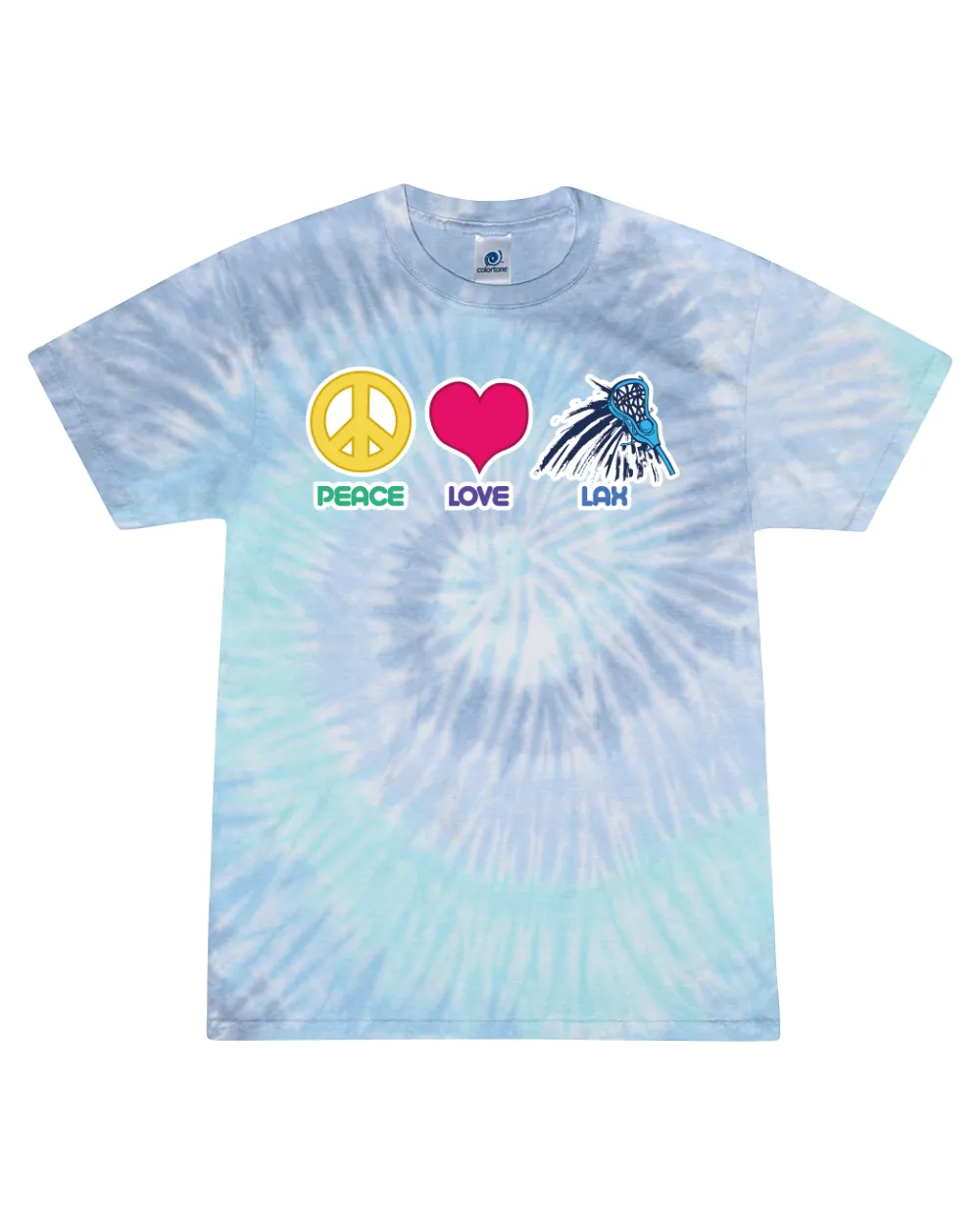 Peace, Love, Lax - Tie Dye Tee