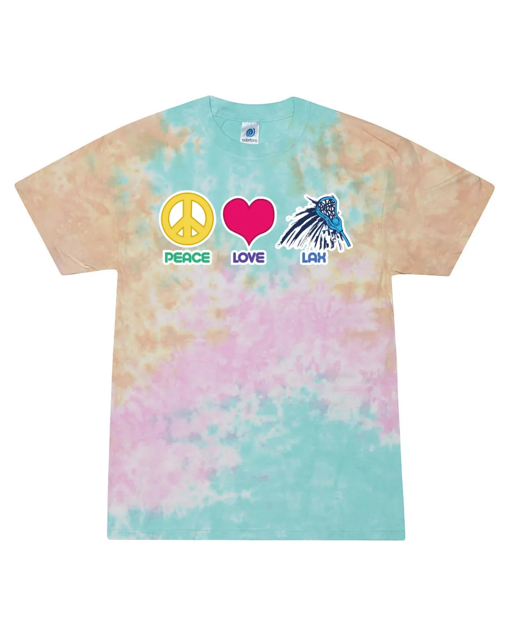 Peace, Love, Lax - Tie Dye Tee