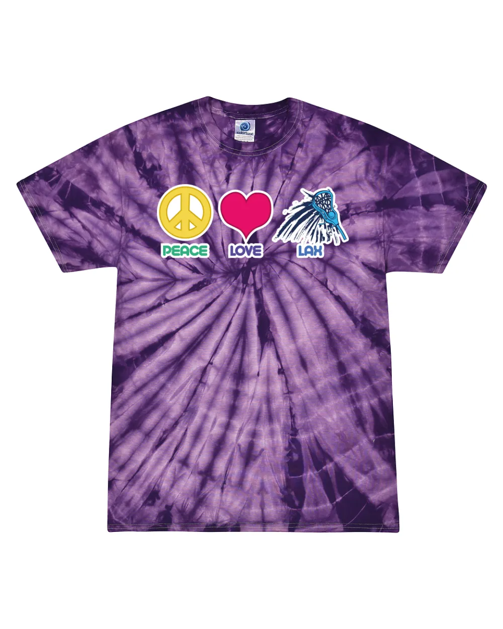 Peace, Love, Lax - Tie Dye Tee