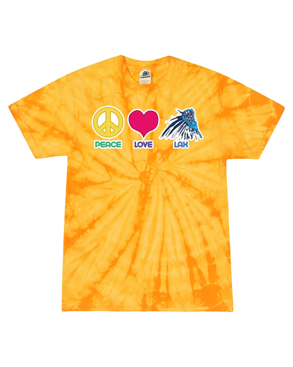 Peace, Love, Lax - Tie Dye Tee