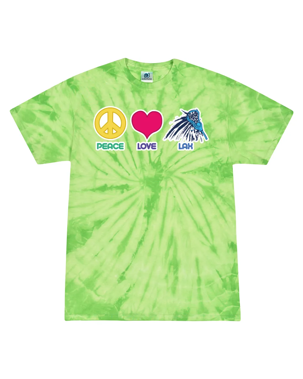 Peace, Love, Lax - Tie Dye Tee