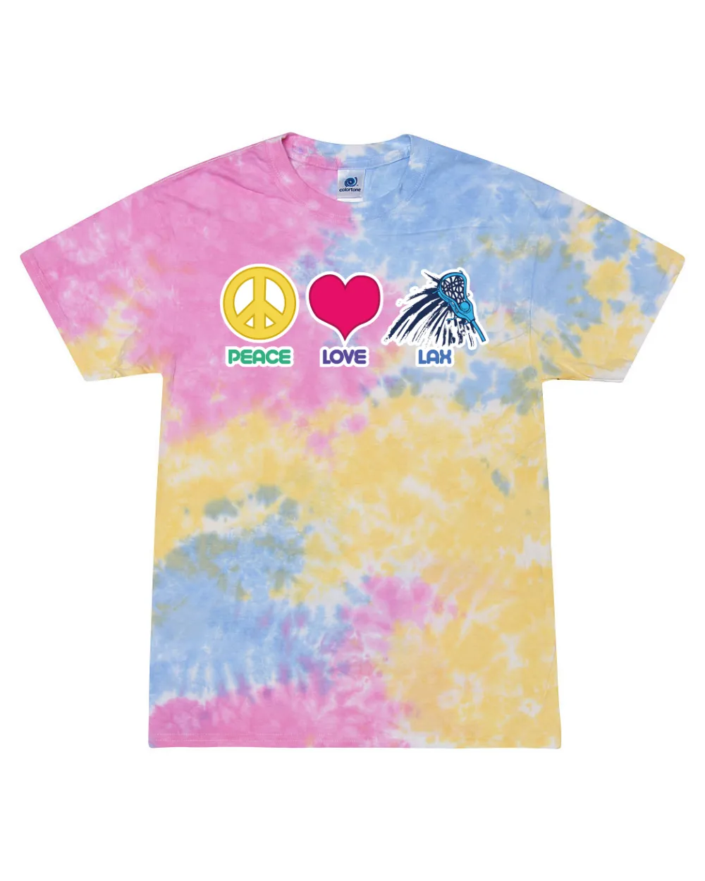 Peace, Love, Lax - Tie Dye Tee