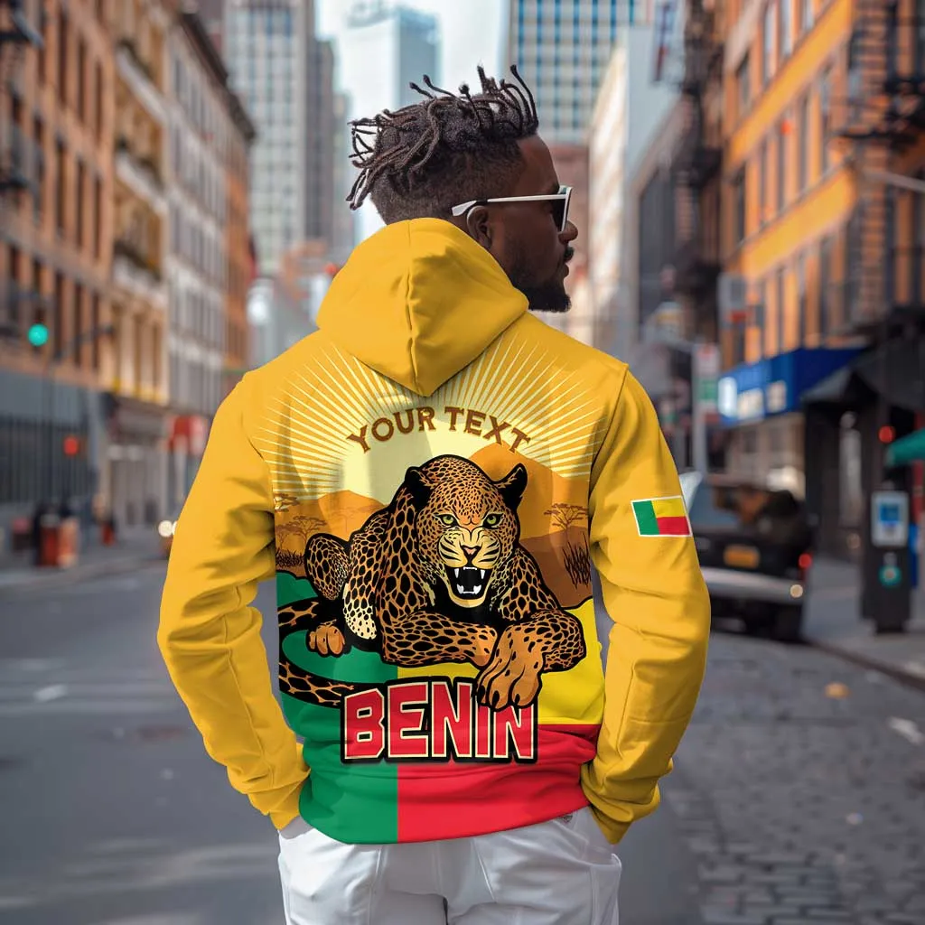Personalised Afro Benin Leopard Zip Hoodie Stay True - Stay Wild LT15