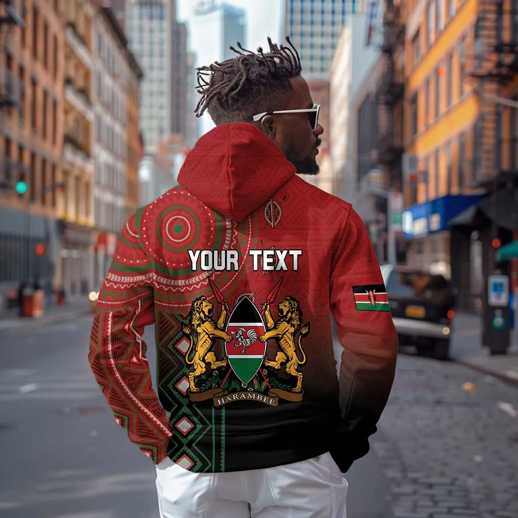 Personalised Kenya Jamhuri Day Zip Hoodie One Nation One Flag One People LT05