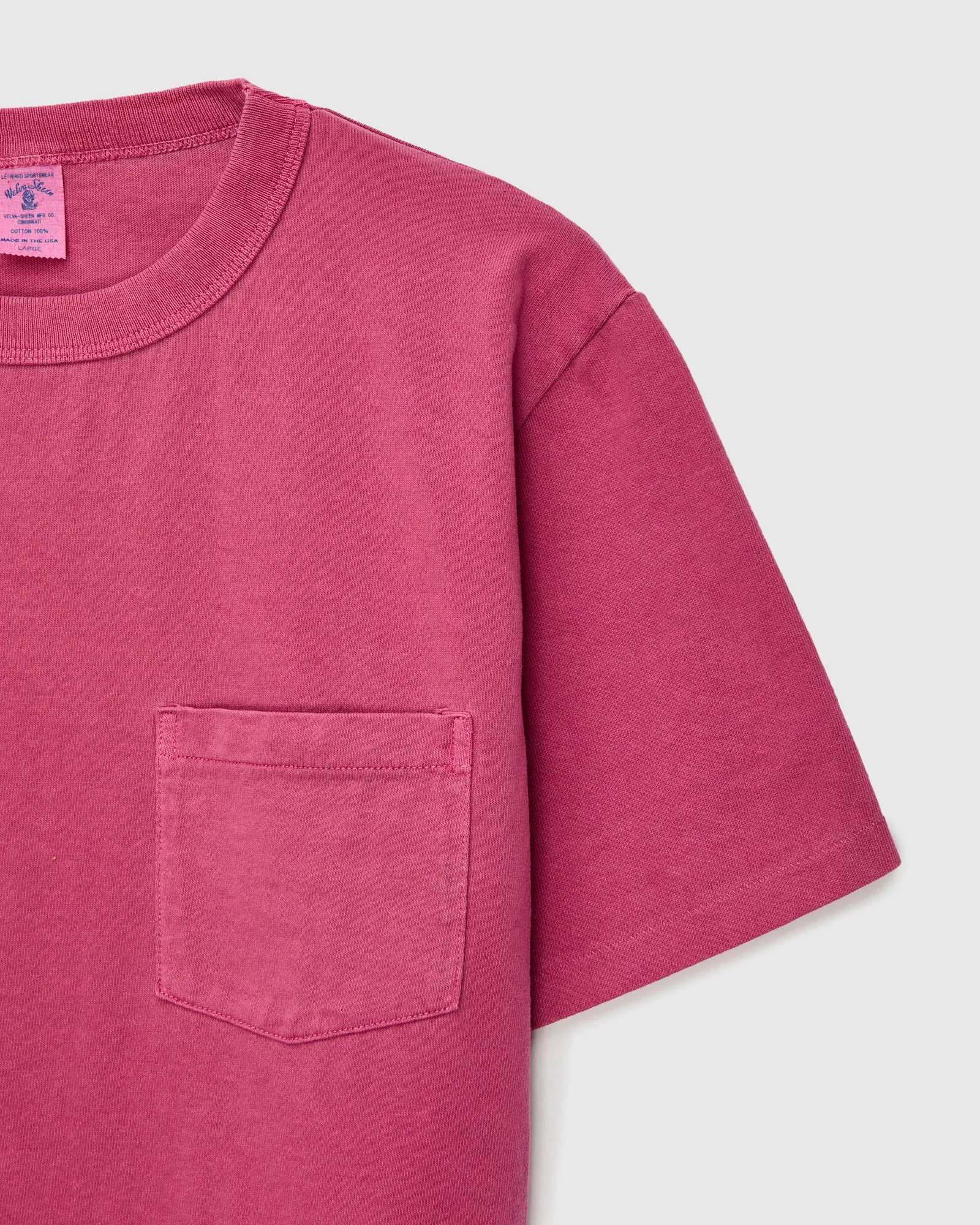 Pigment Dyed Pocket Tee in Regal Purple