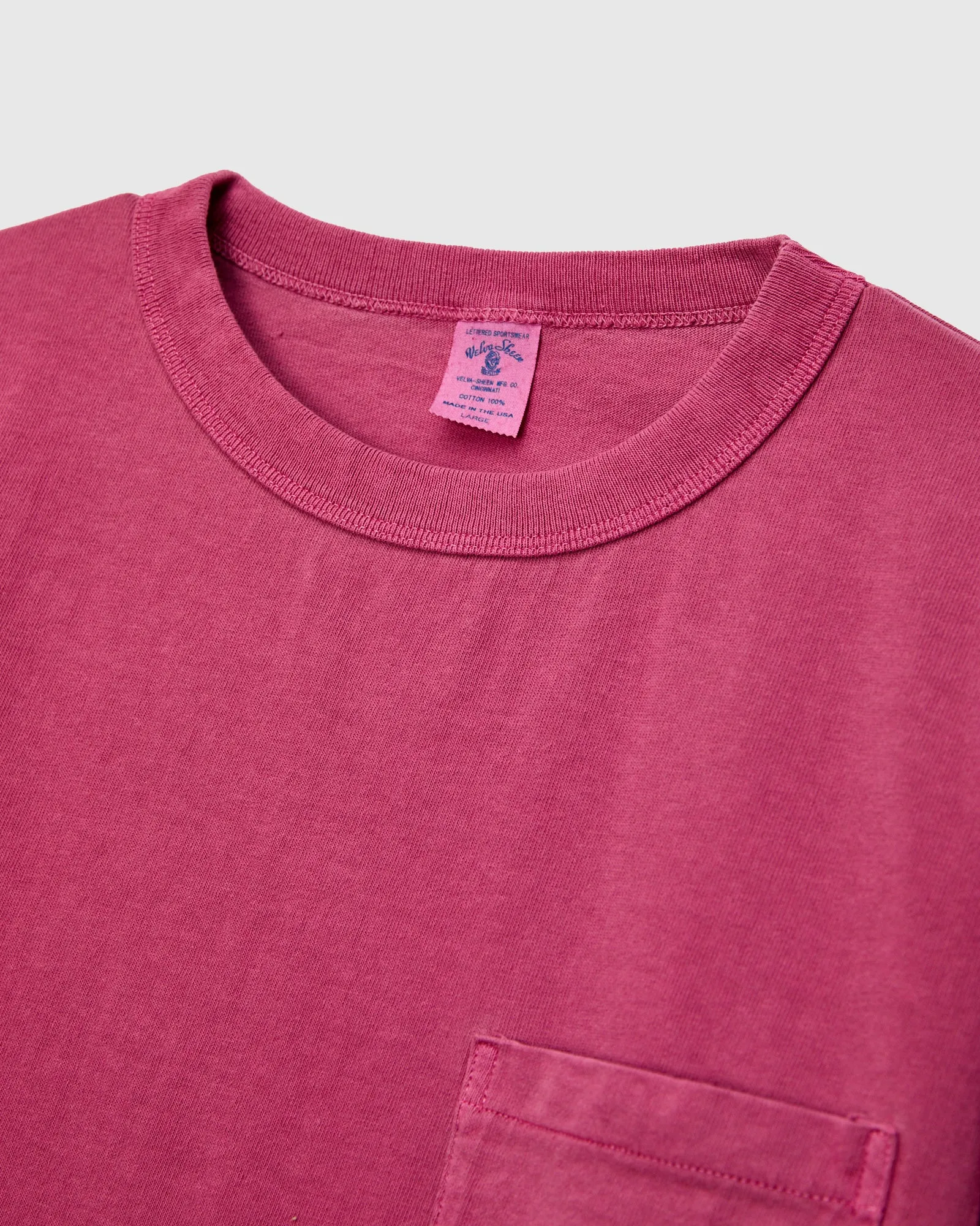 Pigment Dyed Pocket Tee in Regal Purple