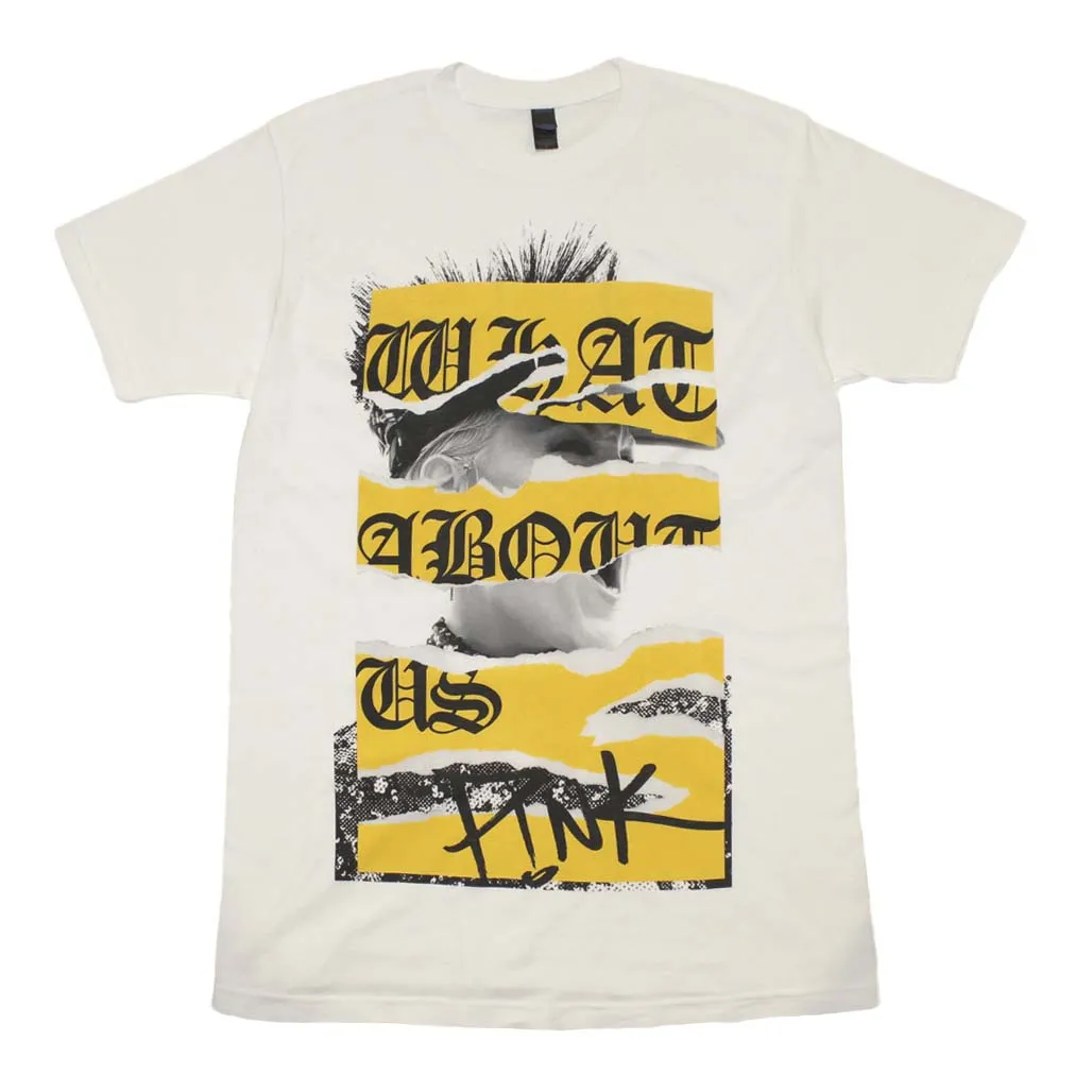 Pink What About Us Torn T-Shirt
