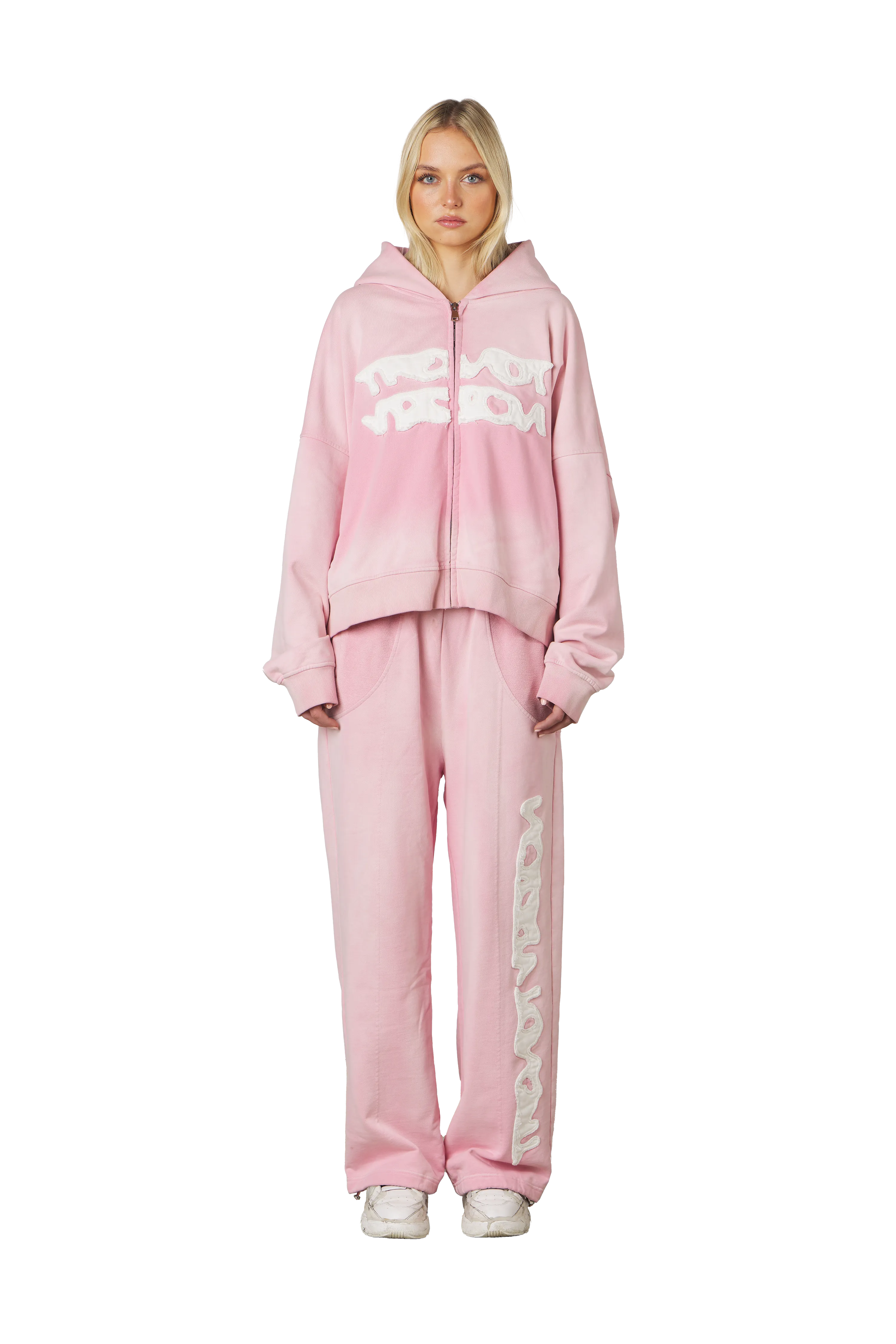 Pink Zip Up Hoodie