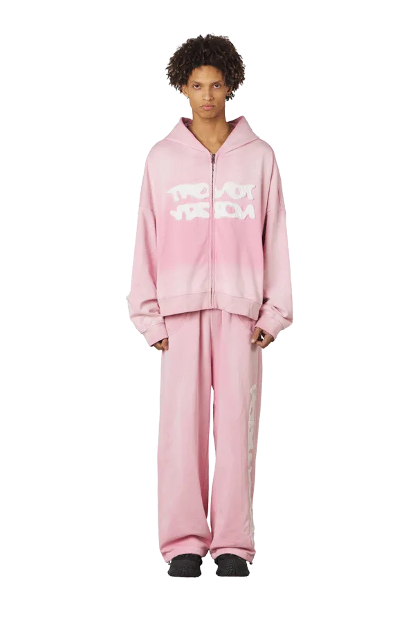 Pink Zip Up Hoodie