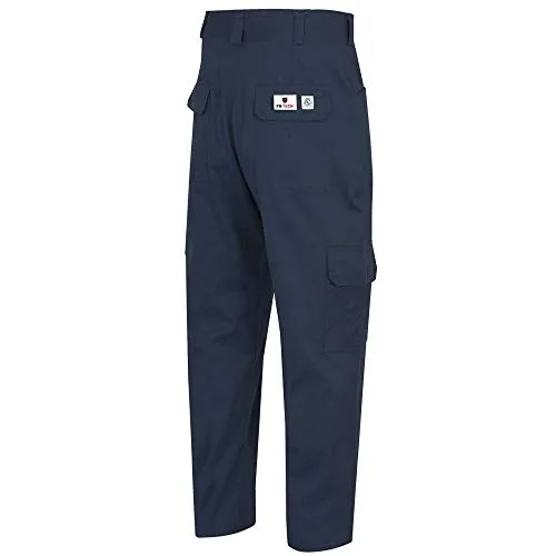 Pioneer Cargo Work Pants, ARC 2 Flame Resistant Premium Cotton and Nylon Blend, Navy, 32X34, V2540540-32x34