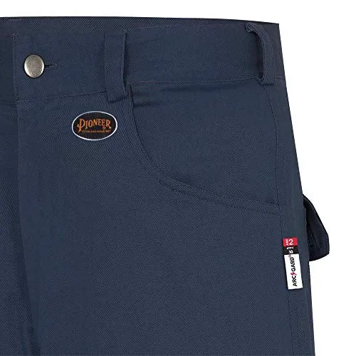 Pioneer Cargo Work Pants, ARC 2 Flame Resistant Premium Cotton and Nylon Blend, Navy, 32X34, V2540540-32x34