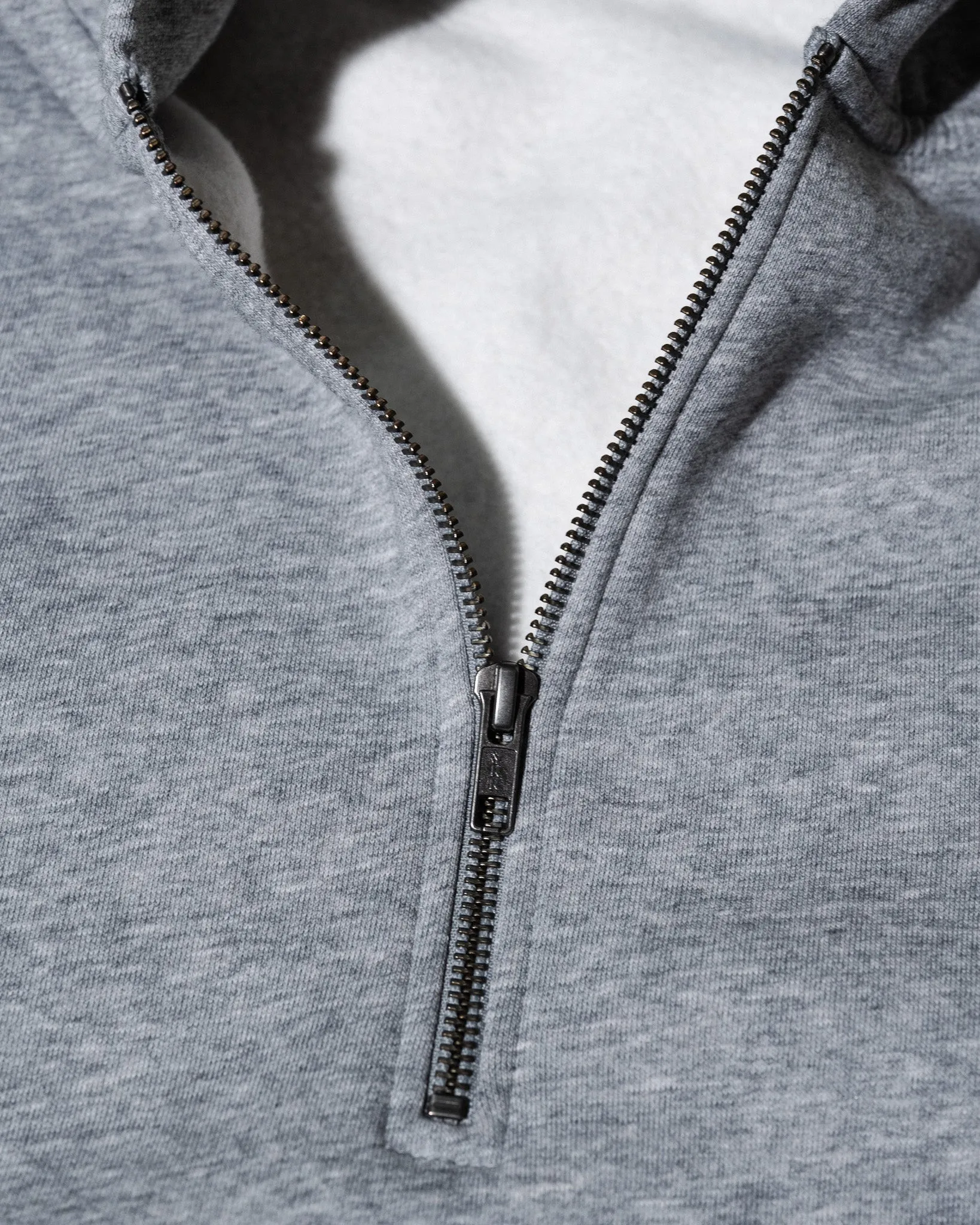 Pirate Falcon Half Zip Hoodie (Grey Heather)