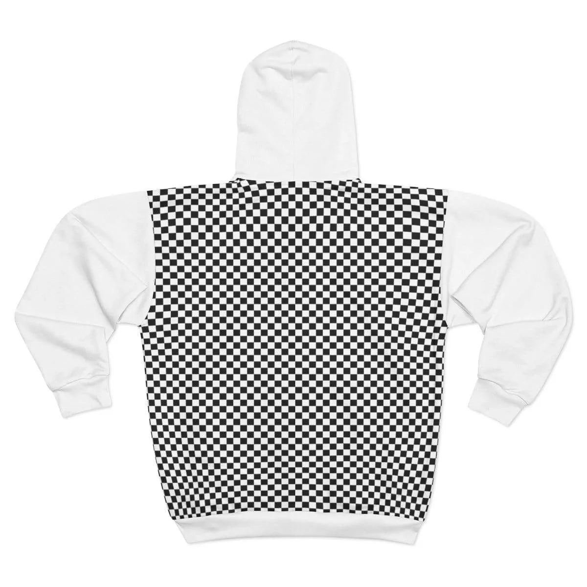 Plumskum Cut Sew AOP Zip Hoodie - Checker 101