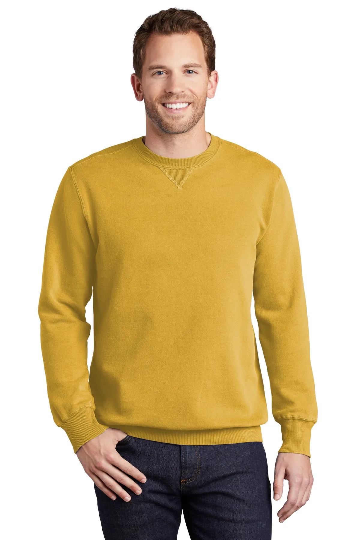 Port & Company¨ Beach Wash¨ Garment-Dyed Crewneck Sweatshirt PC098