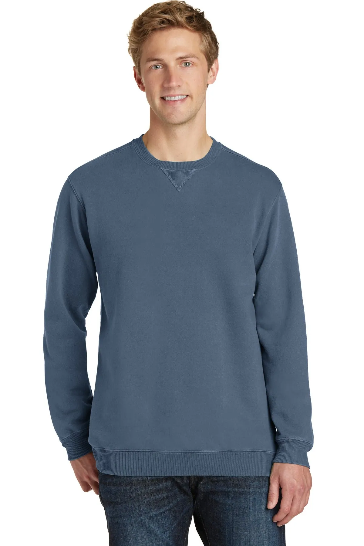 Port & Company¨ Beach Wash¨ Garment-Dyed Crewneck Sweatshirt PC098