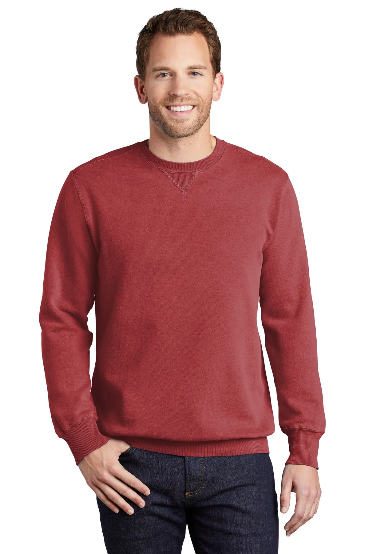 Port & Company¨ Beach Wash¨ Garment-Dyed Crewneck Sweatshirt PC098