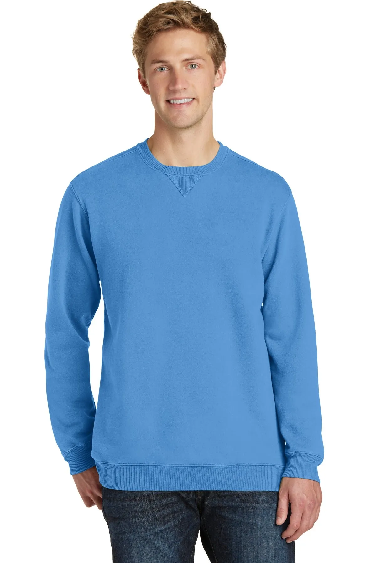 Port & Company¨ Beach Wash¨ Garment-Dyed Crewneck Sweatshirt PC098