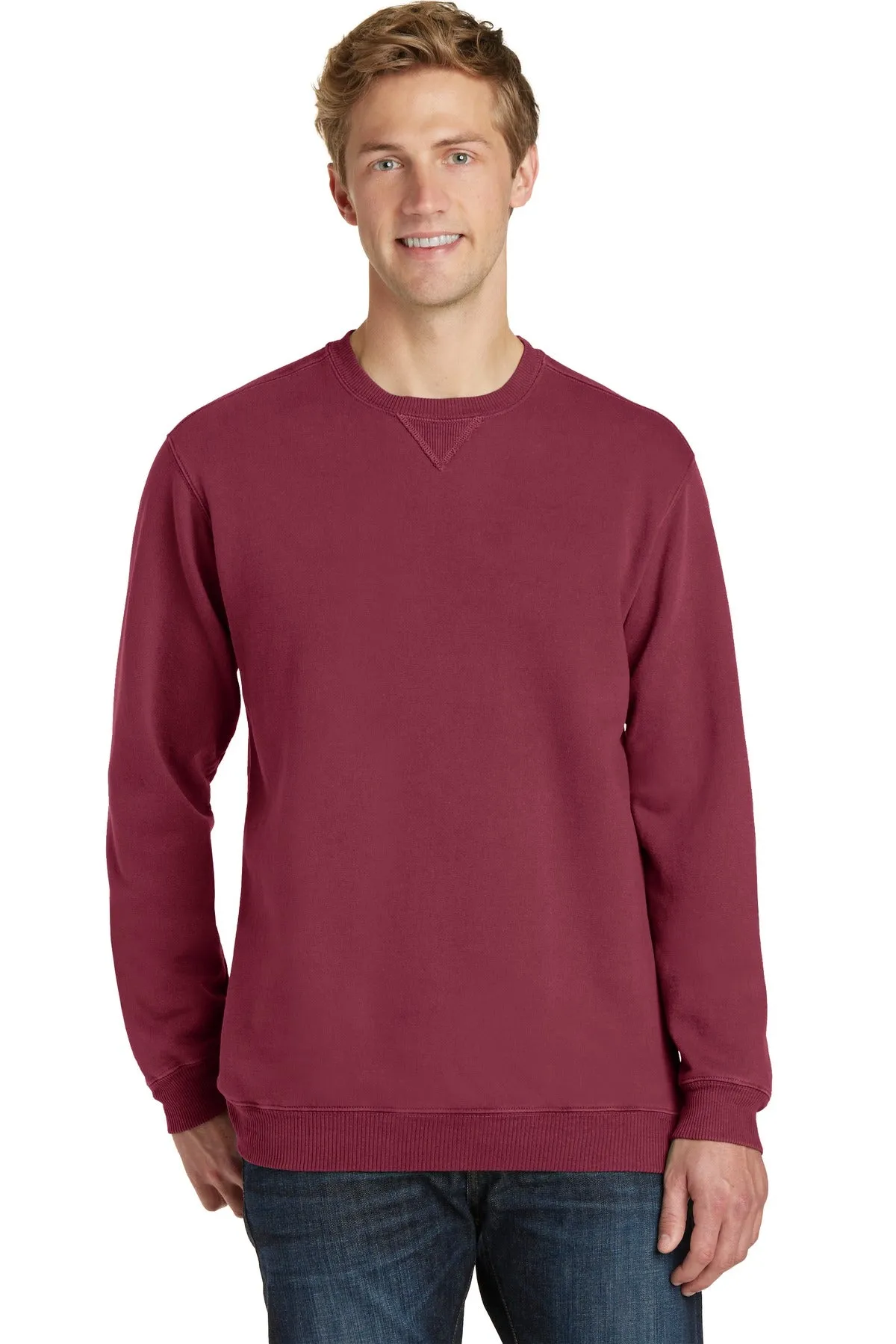 Port & Company¨ Beach Wash¨ Garment-Dyed Crewneck Sweatshirt PC098
