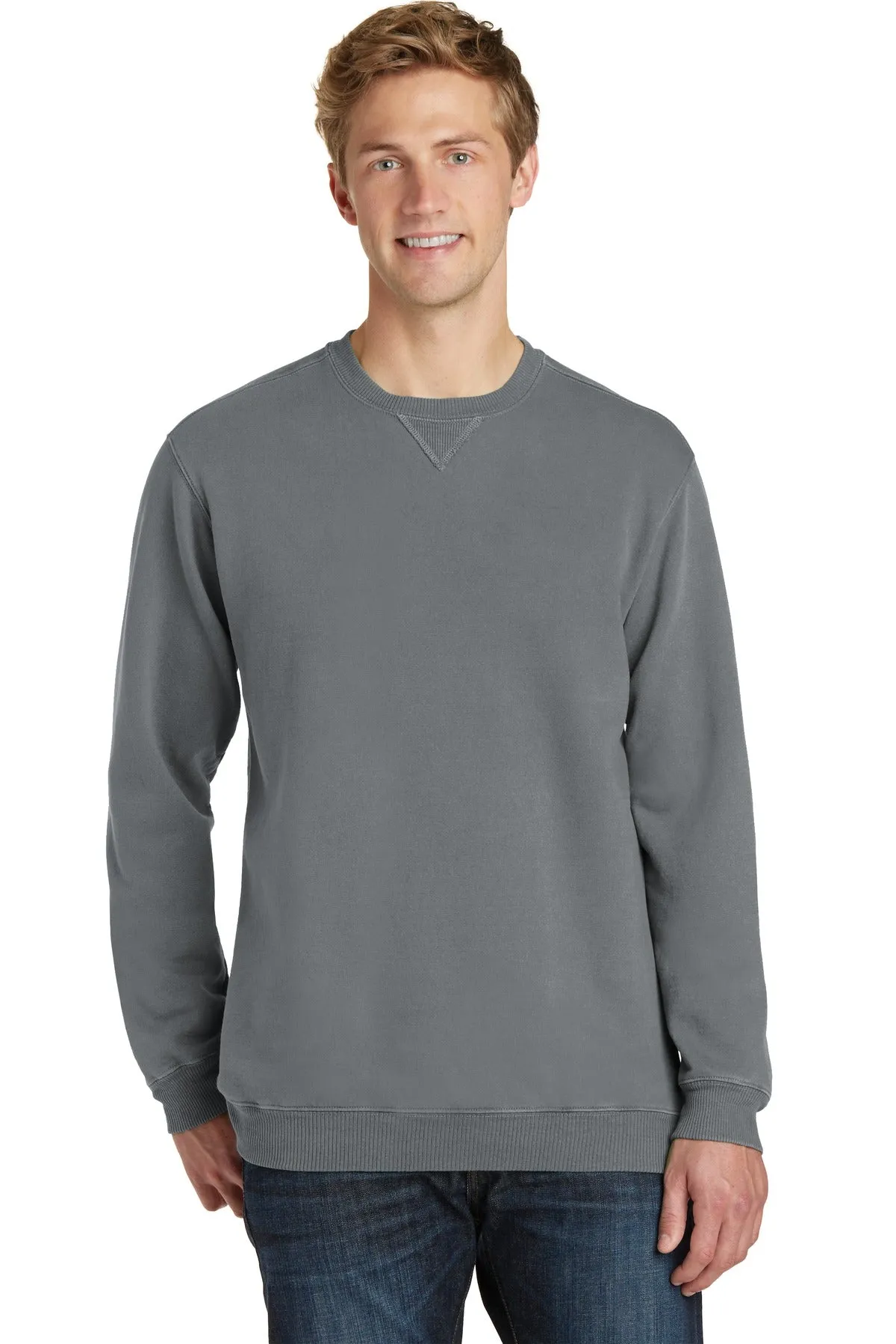 Port & Company¨ Beach Wash¨ Garment-Dyed Crewneck Sweatshirt PC098