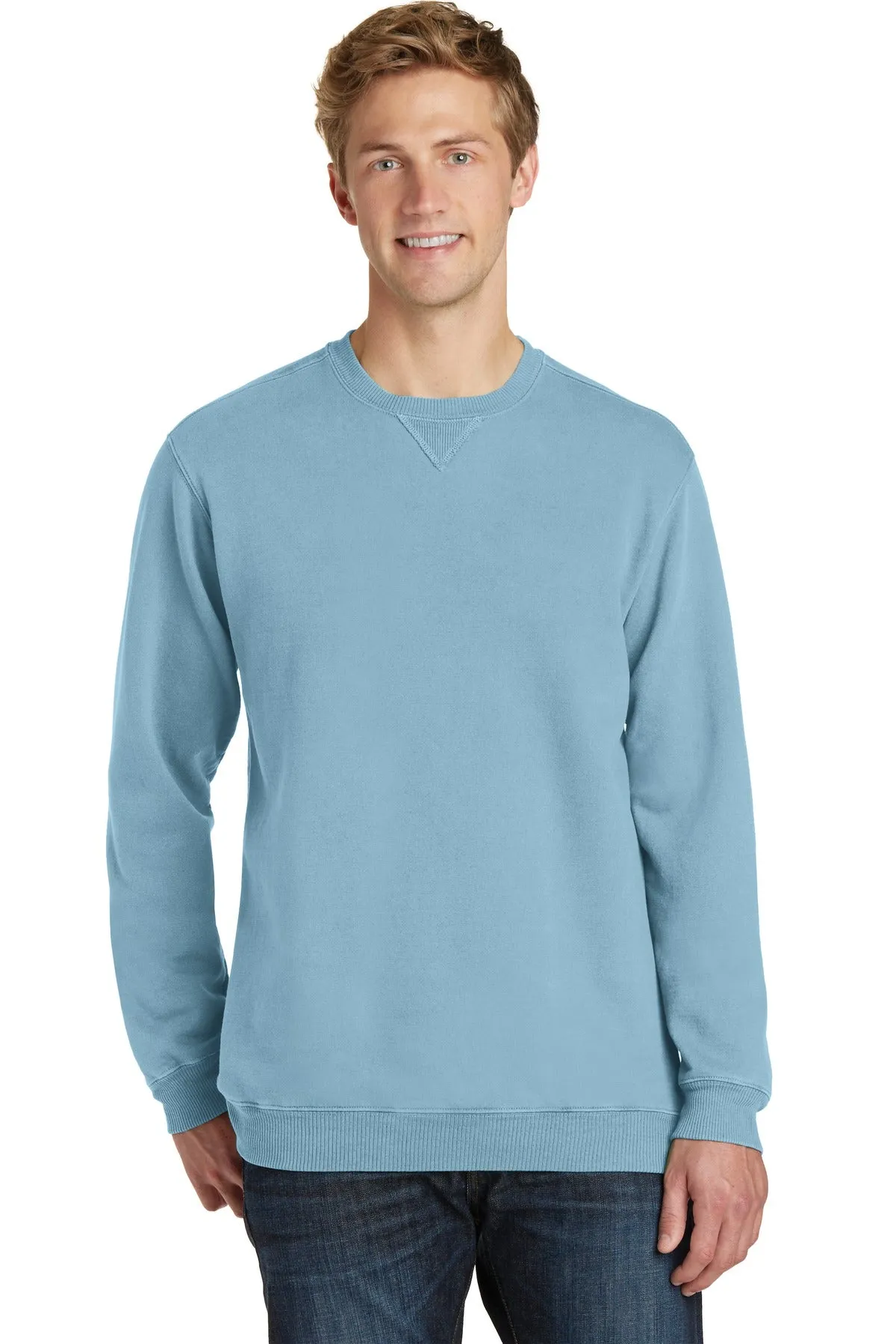 Port & Company¨ Beach Wash¨ Garment-Dyed Crewneck Sweatshirt PC098