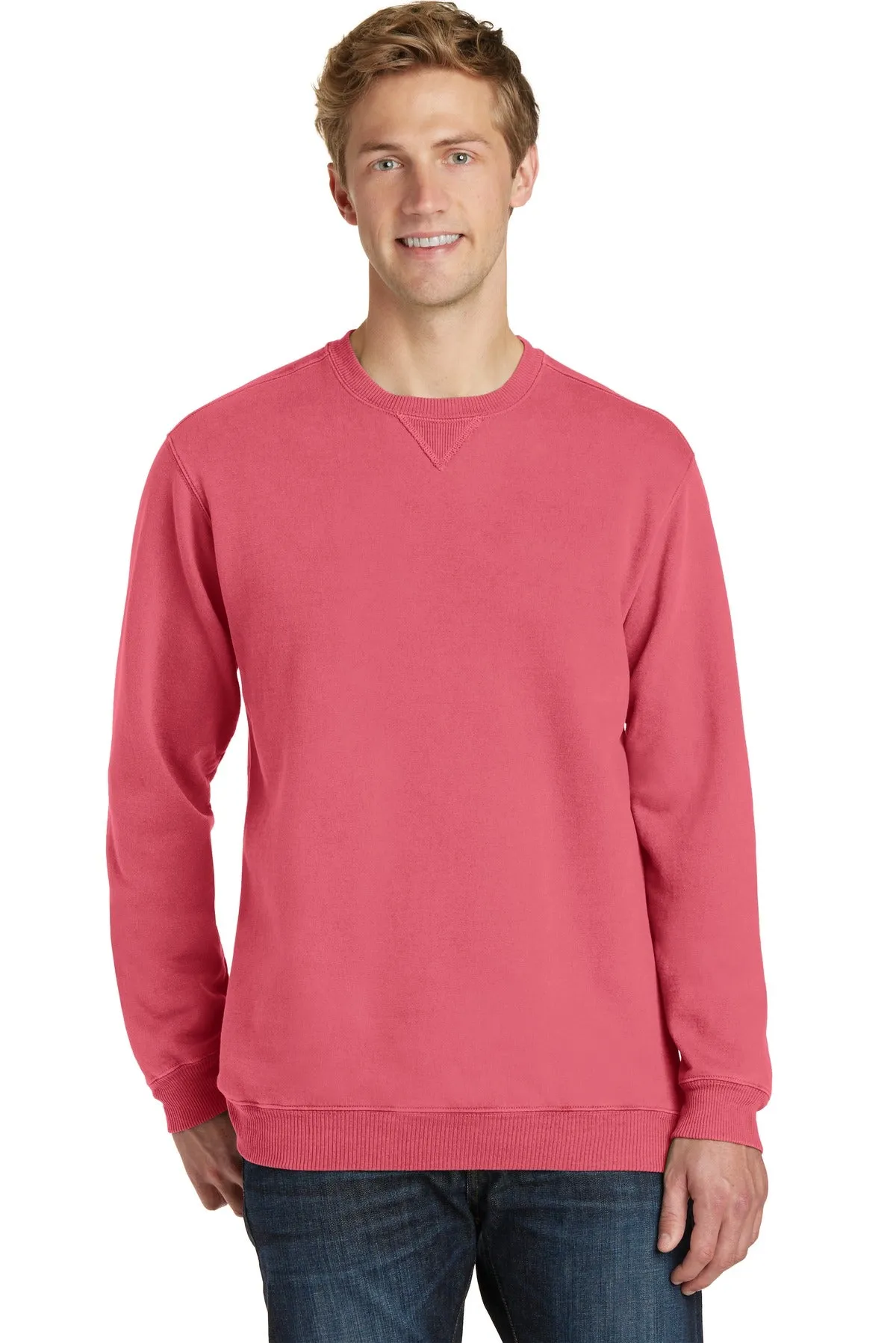 Port & Company¨ Beach Wash¨ Garment-Dyed Crewneck Sweatshirt PC098