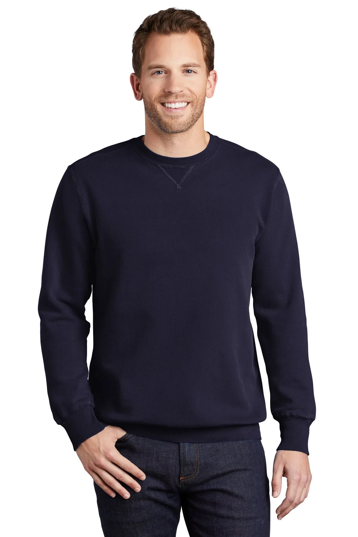 Port & Company¨ Beach Wash¨ Garment-Dyed Crewneck Sweatshirt PC098