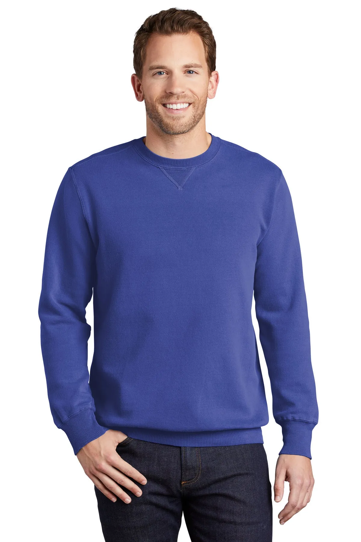 Port & Company¨ Beach Wash¨ Garment-Dyed Crewneck Sweatshirt PC098