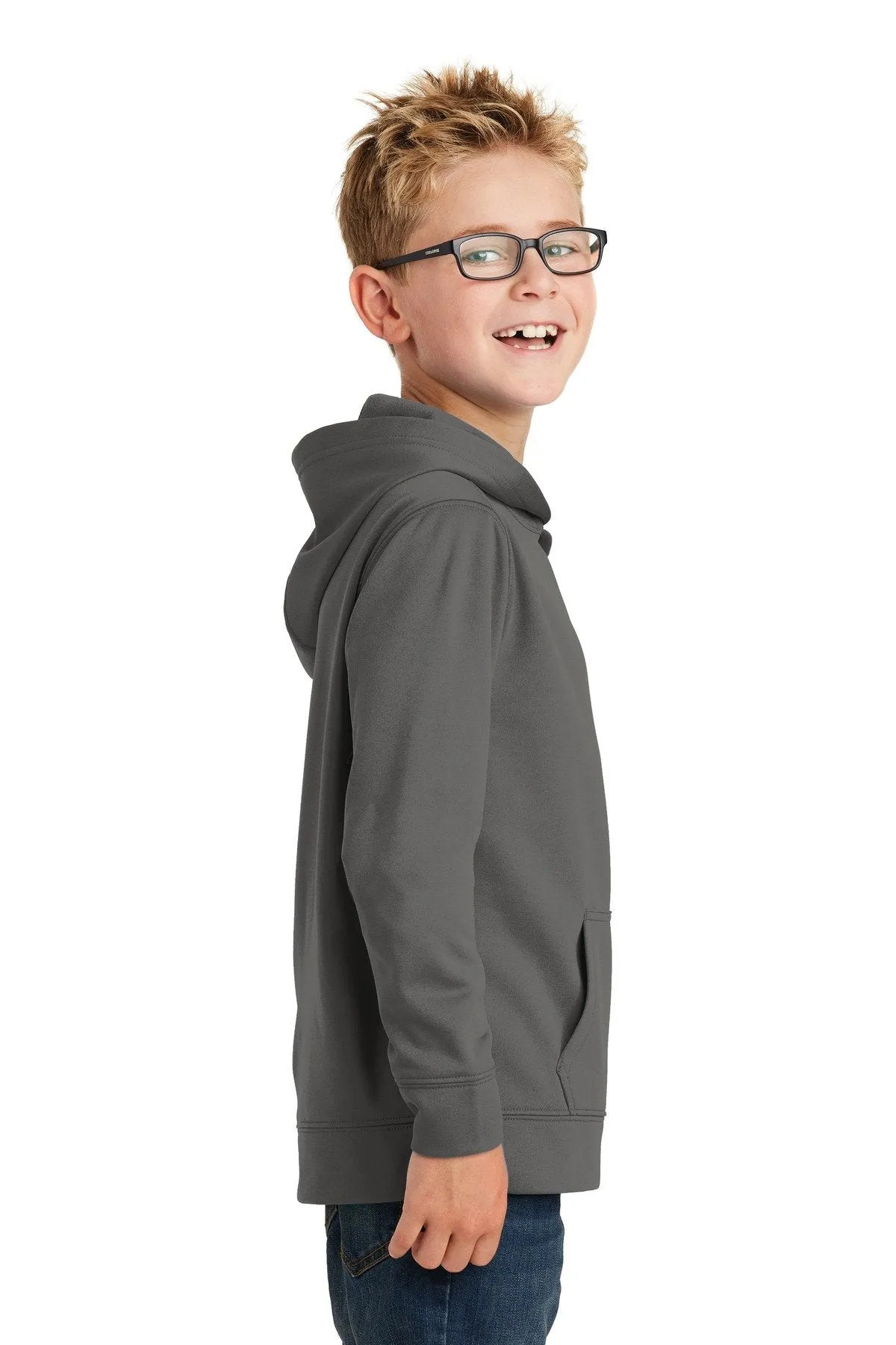 Port & Company Youth Performance Fleece Pullover Hooded Sweatshirt. PC590YH