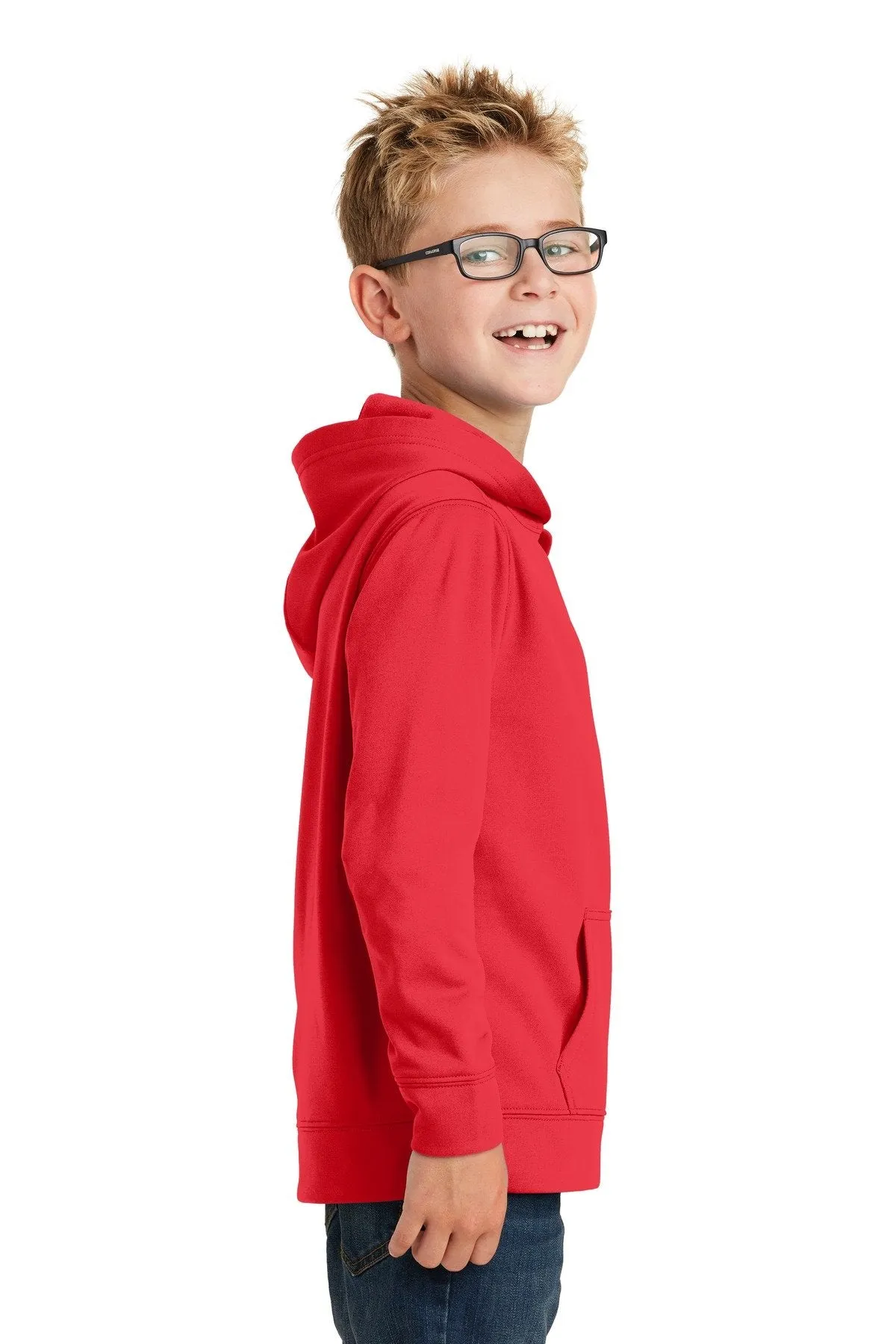 Port & Company Youth Performance Fleece Pullover Hooded Sweatshirt. PC590YH