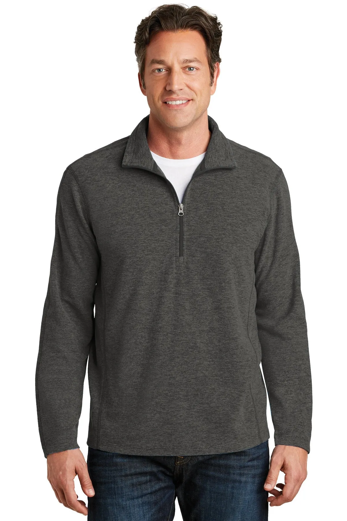 Port Authority¨ Heather Microfleece 1/2-Zip Pullover. F234