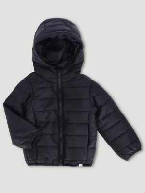 Pre-Girls Core Puffer Jacket - Black
