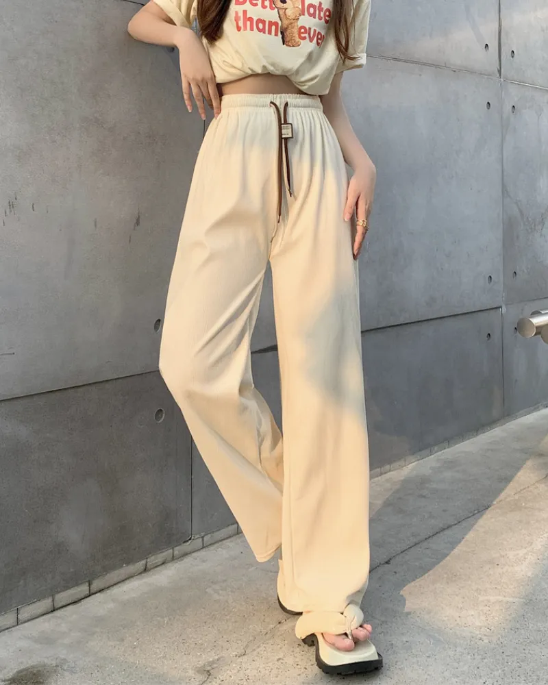 Priscilla™ | Laidback Style High Waist Wide Leg Pants