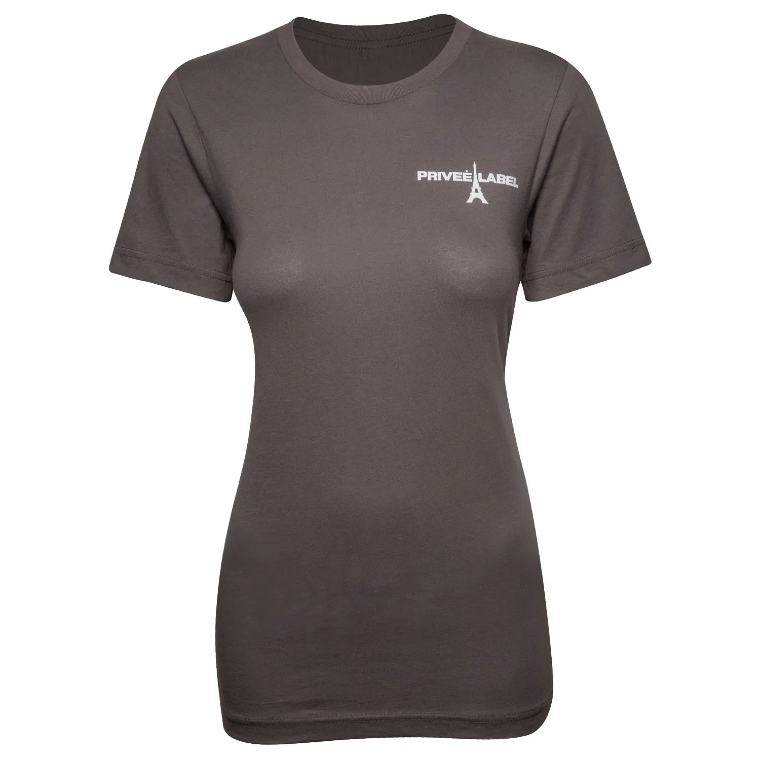 PRIVEE LABEL UNISEX  COLOR TEE - ASPHALT