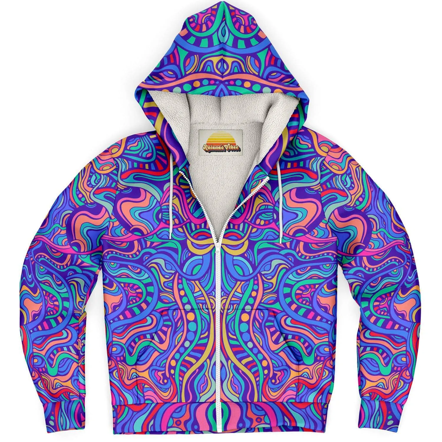 Psychedelic Aurora | Zip Up Hoodie