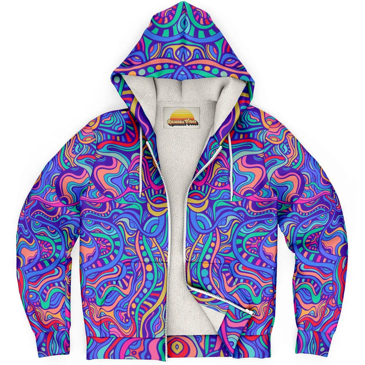 Psychedelic Aurora | Zip Up Hoodie