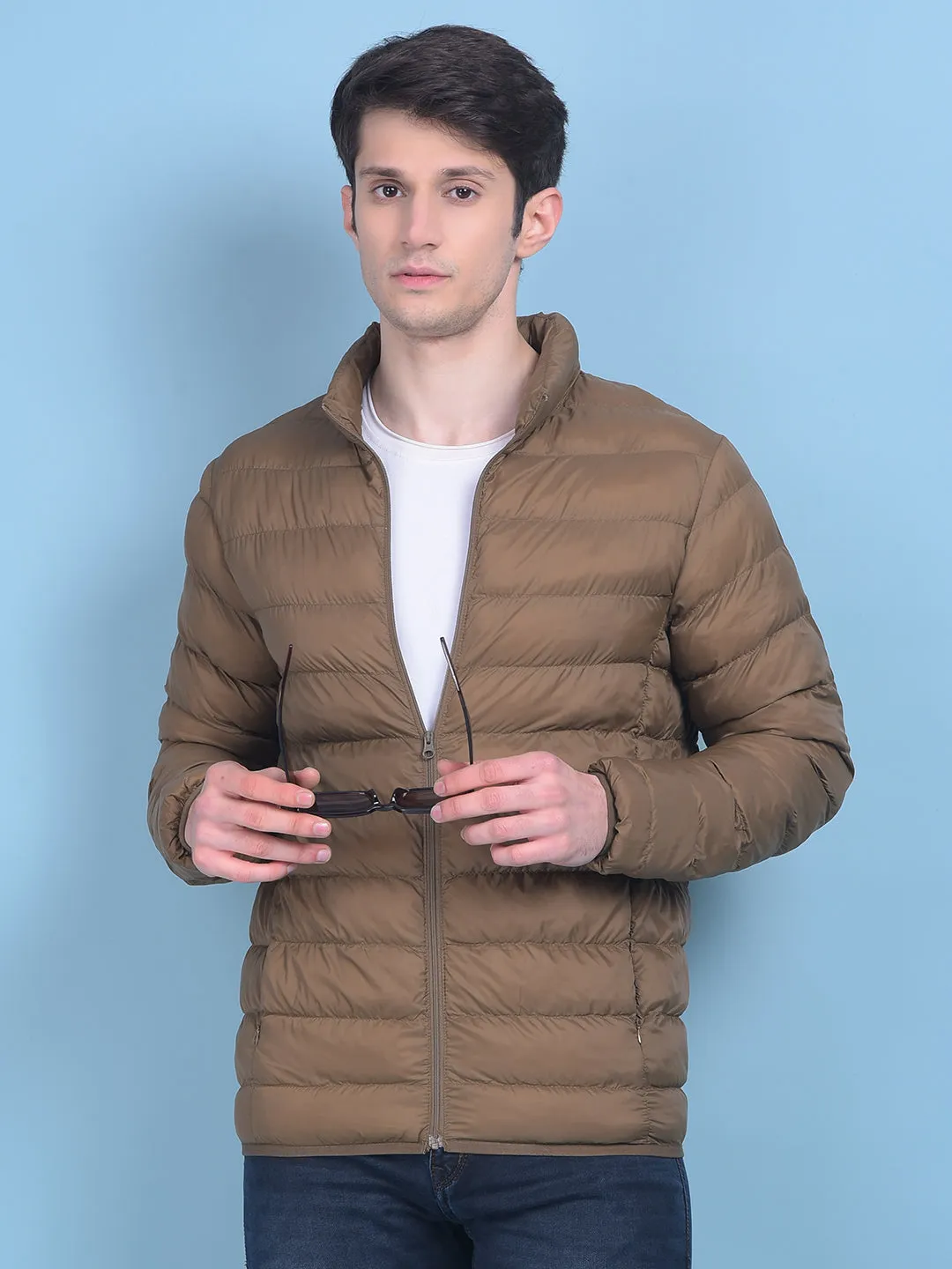 Puffer Jacket in Copper Color