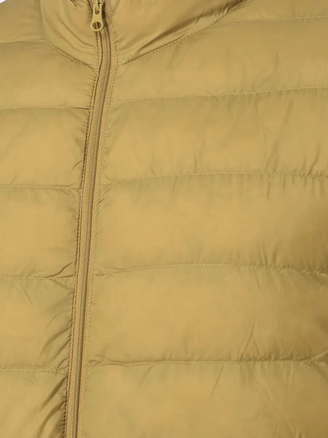 Puffer Jacket In Mustard Color