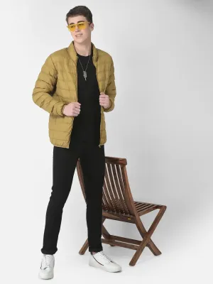 Puffer Jacket In Mustard Color